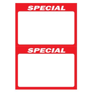 403 - Special 2up on A4 (Red) 250 Per Pack