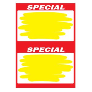 411 - Special A4 2up (Yellow Splash) 250 Per Pack