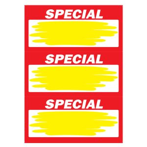 412 - Special A4 3up (Yellow Splash) 250 Per Pack