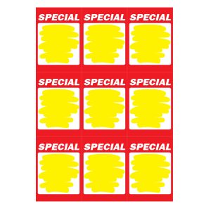 413 - Special A4 9up (Yellow Splash) 250 Per Pack