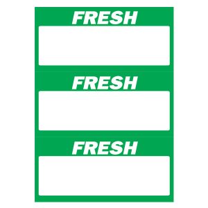 416 - Fresh 3up on A4 (Green) 250 Per Pack