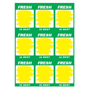 420 Fresh is Best A4 9 Up (Yellow Splash) 250 Per Pack