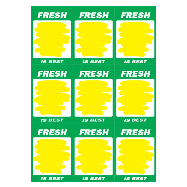 420 Fresh is Best A4 9 Up (Yellow Splash) 250 Per Pack