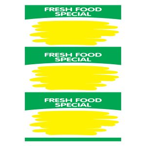 422 - Fresh Food Special 3up on A4 250 Per Pack