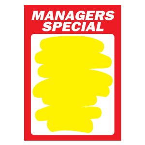 424 - Managers Special A4 (Yellow Splash) 250 Per Pack