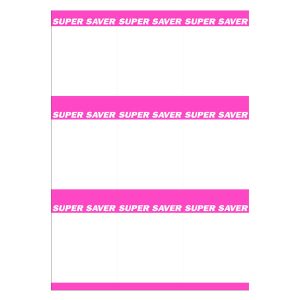 444 Super Saver Special A4 9 Up ( Pink ) 250 Per Pack