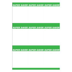 445 Super Saver Special A4 9 Up ( Green ) 250 Per Pack