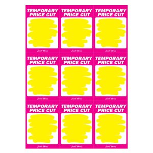 447 - Temporary Price Cut 9up on A4 Pink) 250 Per Pack