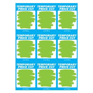 448 - Temporary Price Cut 9up on A4 (Blue) 250 Per Pack