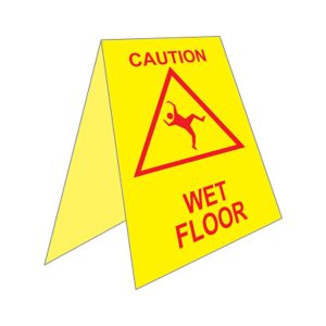 495 - Wet Floor Corflute “A Sign” 450 x 500mm Each